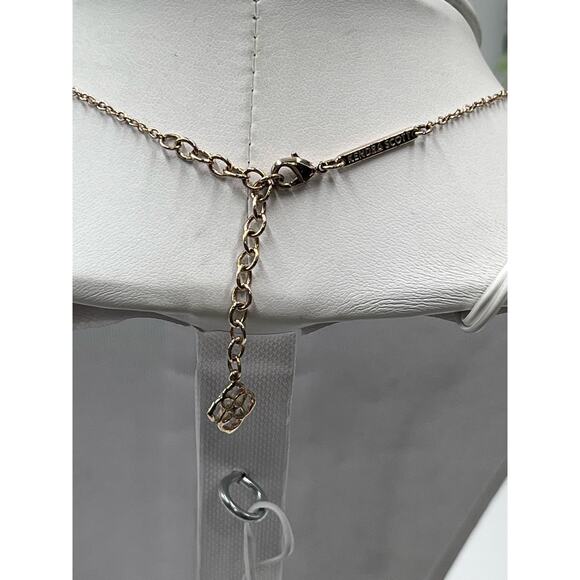 Kendra Scott Gold Plated Elisa White Iridescent Drusy Pendant Necklace - Picture 2 of 12